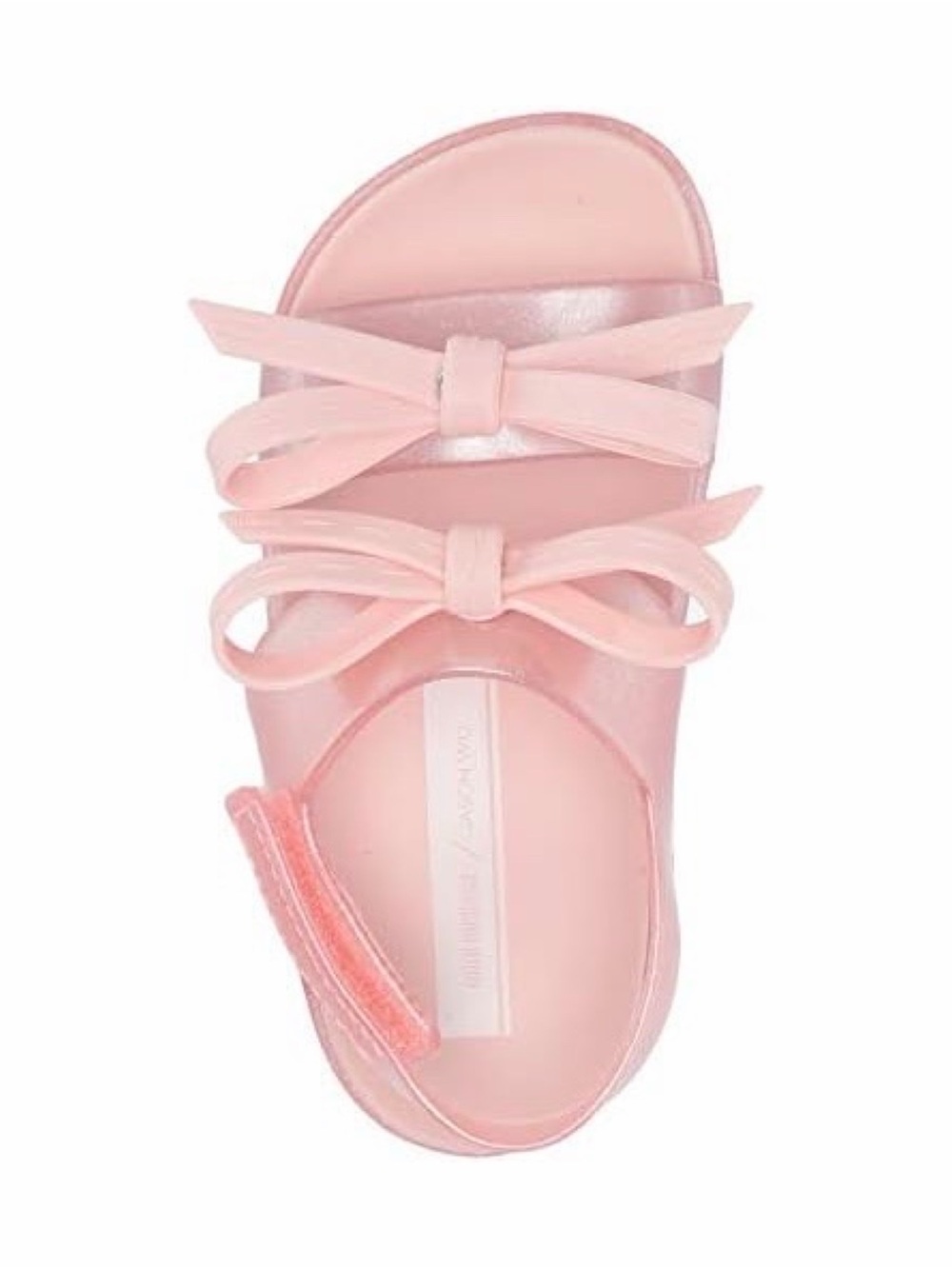 Mini Melissa x Jason Wu Pink Cosmic Double Bow Strap Sandals